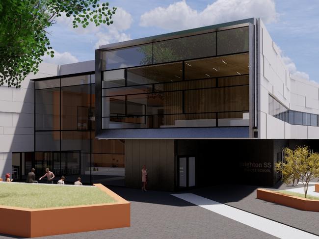 Artist impressions of Brighton Secondary School upgrade. Supplied by State Government.