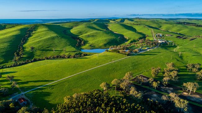 Ashley Park, on South Australia’s Fleurieu Peninsula, is part of the St Vincents Portfolio which is on the market.