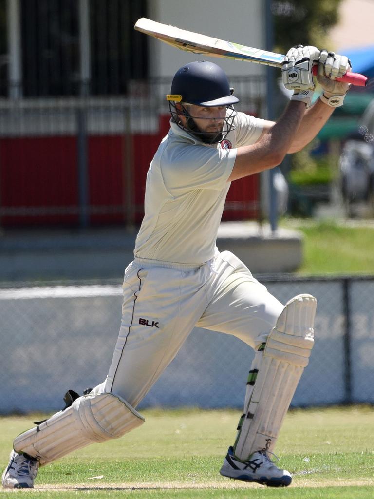 Beere’s innings helped the Demons reach a competitive total of 183. Picture: Steve Holland