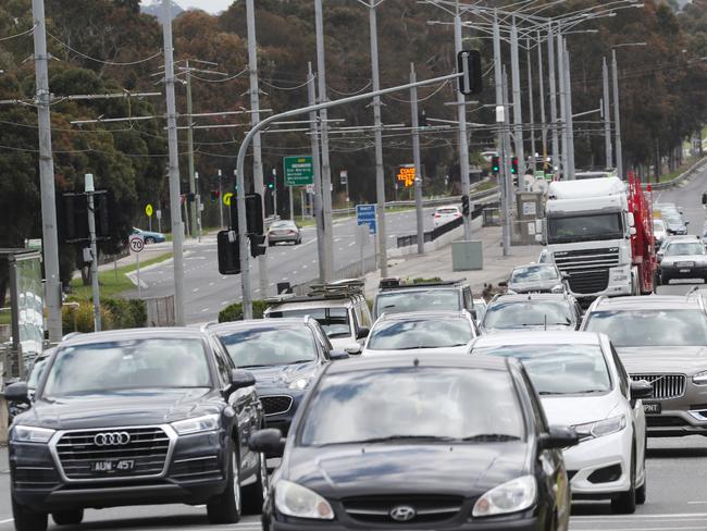 Plenty Road in Melbourne’s Bundoora. Picture: David Crosling