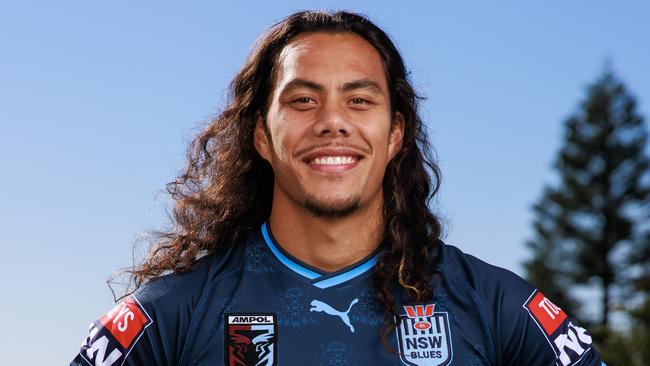 Daily Telegraph. 22, May, 2023.(Blues Camp)NSW Blues, Jarome Luai, at Crown Plaza Coogee, today. Picture: Justin Lloyd.