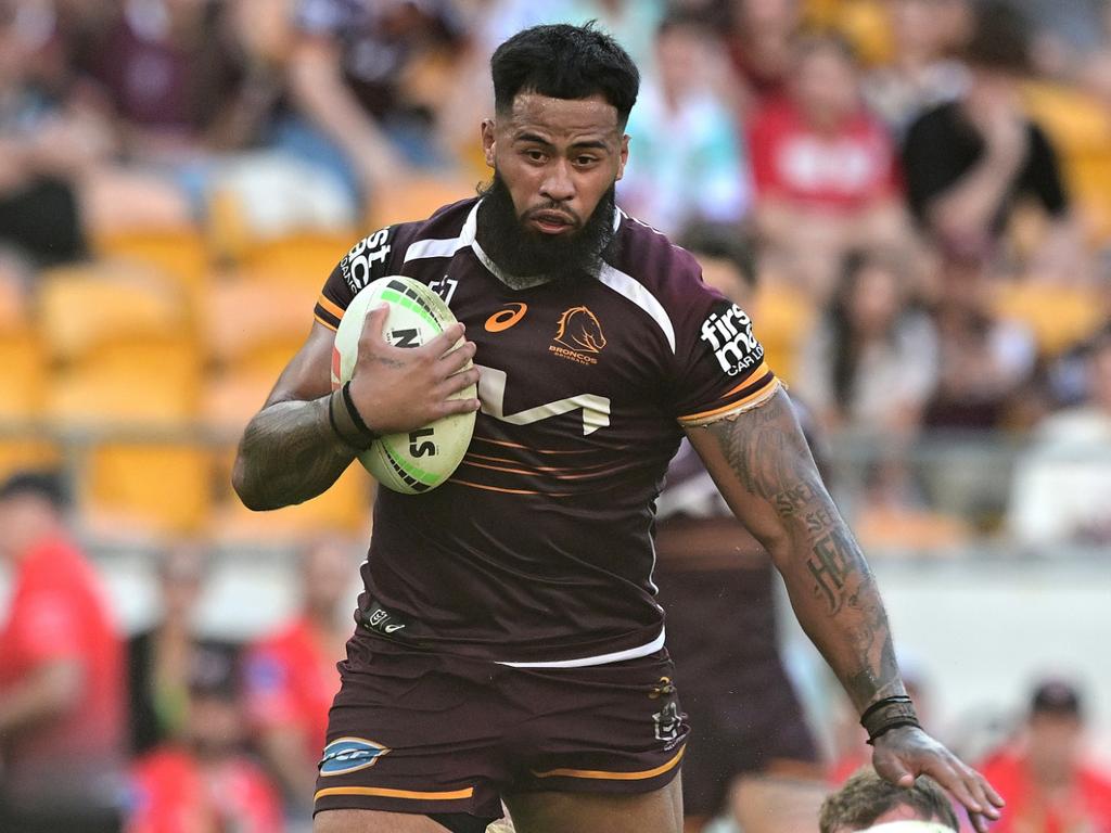 Payne Haas is keen to remain a Bronco – for now – according to his manager. Picture: Bradley Kanaris