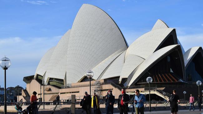 It’s pretty unlikely that the struggling artists will ever get to the Opera House. Picture: Saeed Khan/AFP