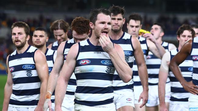 Patrick Dangerfield is one player the Cats are hoping can build into his best form in the second half of the season. Picture: Chris Hyde/AFL Photos