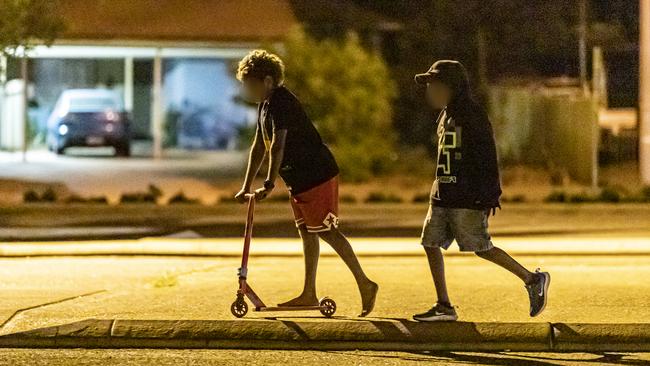 The Aboriginal Community Patrol has helped reduce crime and provide support for children in the town. Picture: Jon Gellweiler/news.com.au