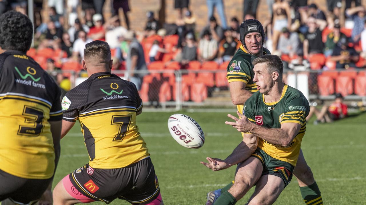 Matt Duggan for Wattles. Wattles vs Gatton. TRL Hutchinson Builders A Grade final. Sunday, September 18, 2022. Picture: Nev Madsen.