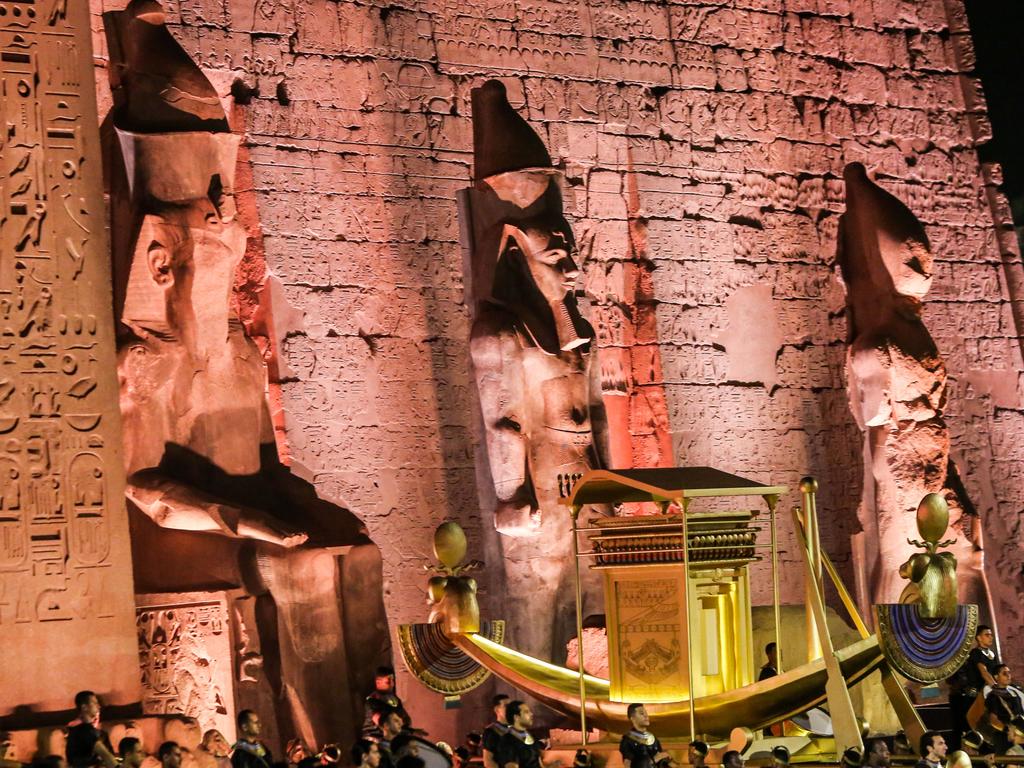 A ceremony opening the Avenue of the Sphinxes in Luxor, Egypt. Picture: Islam Safwat/Getty Images