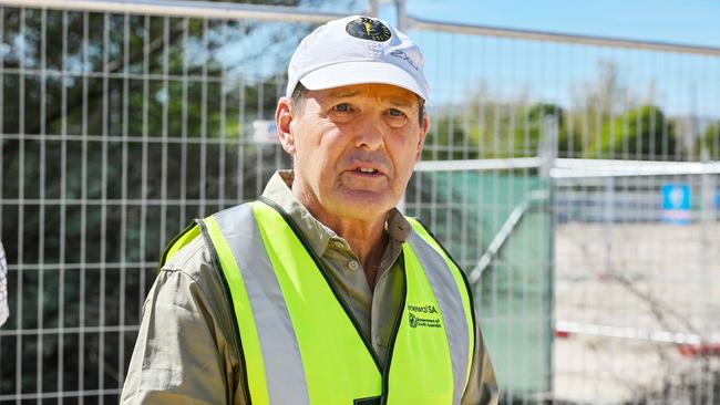 Stuart Mullins was at the SA site this morning as the final excavation attempt commenced. Picture: NewsWire / Brenton Edwards