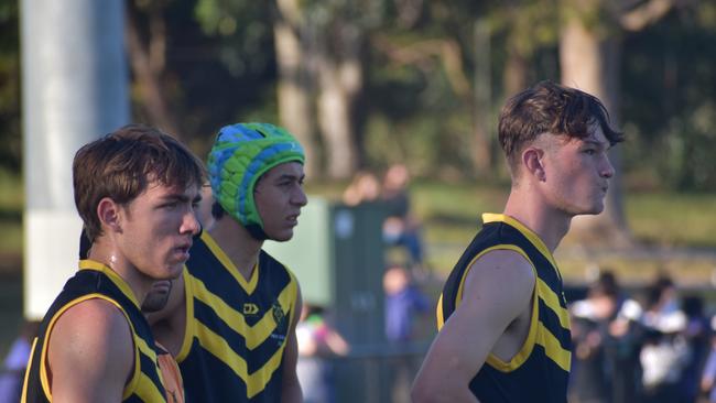 AIC First XVIII AFL footy game between Marist College Ashgrove and St Laurenceâ&#128;&#153;s College. Friday March 3. Picture, Nick Tucker.