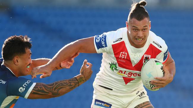 Tyrell Fuimaono has signed a new deal at the Dragons. Picture: Chris Hyde/Getty Images