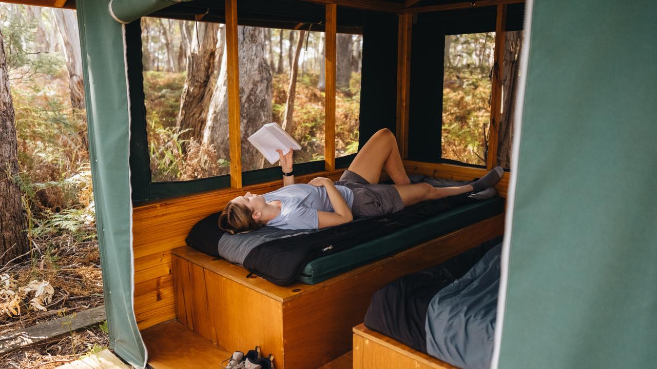 The cabins offer comfortable sleeping after a day of hiking. Picture: Supplied