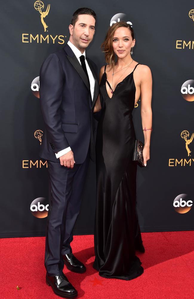 David Schwimmer with ex-wife Zoe Buckman. Picture: Alberto E. Rodriguez/Getty Images