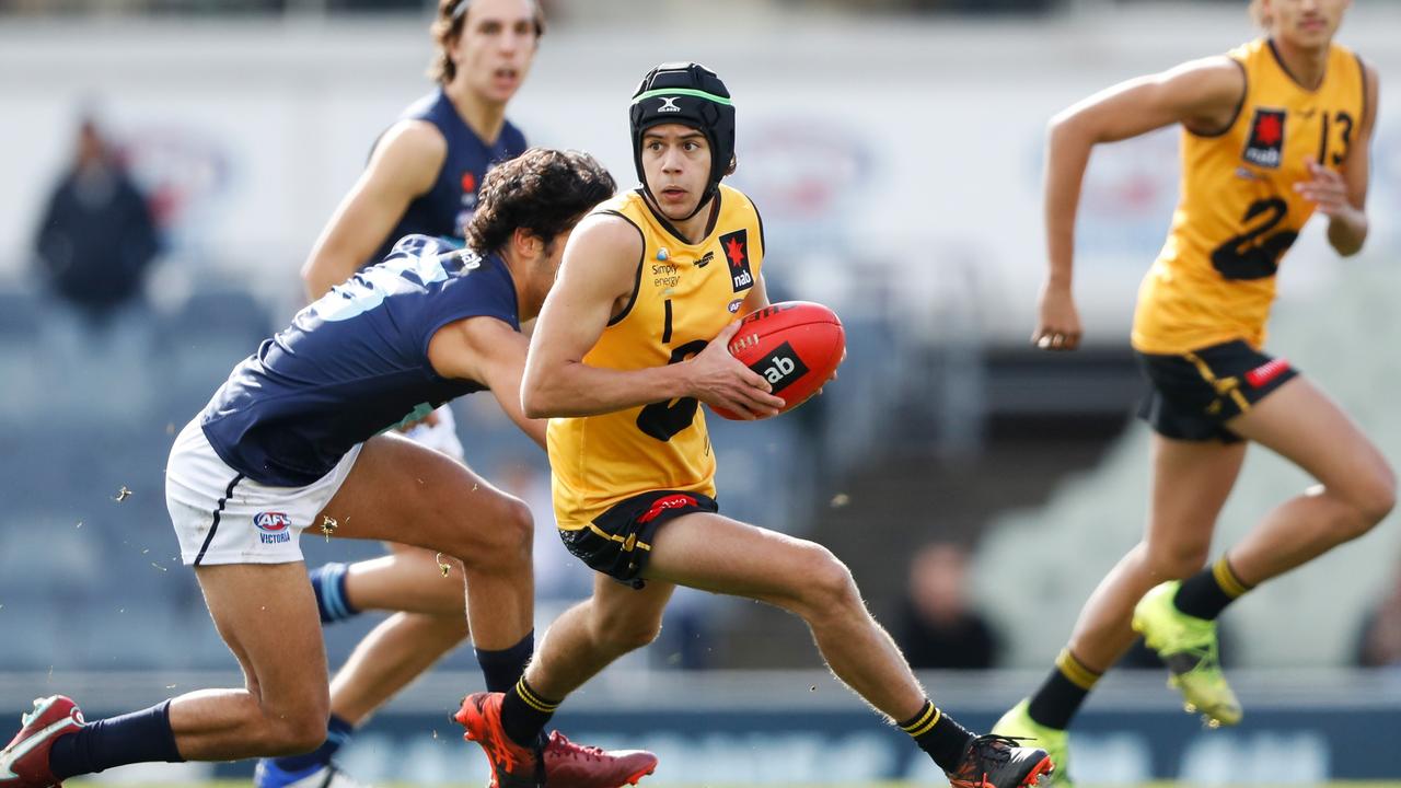 West Australian midfielder Darcy Jones set a new AFL Draft Combine record. Picture: Getty Images