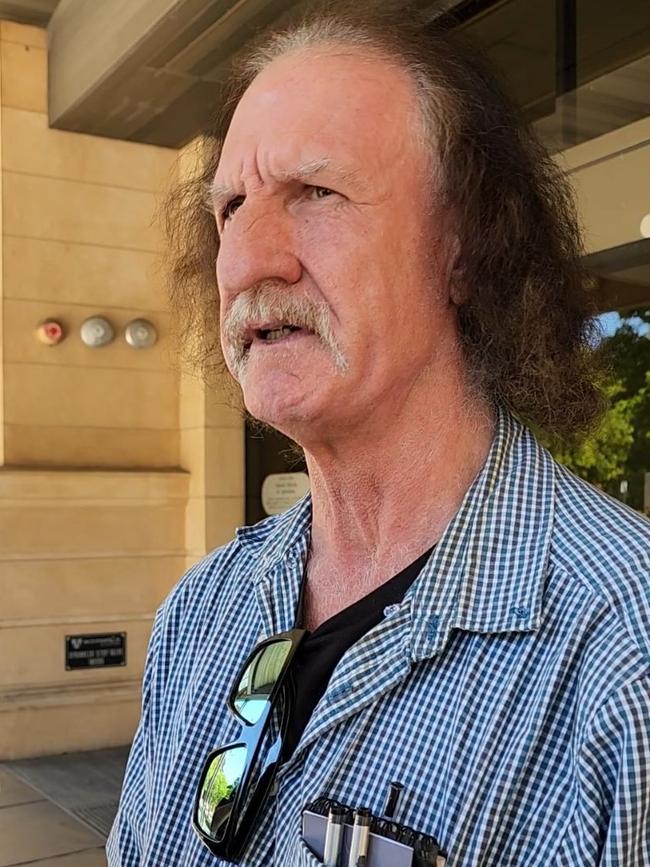 Russell Smith, brother of murdered man Peter Smith, told media the process had been a “nightmare” since his brother’s death. Picture: Leah Smith