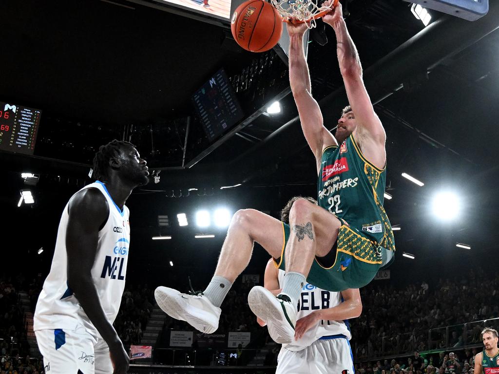 Will Magnay hopes his role in the championship winning JackJumpers team will put him in a good position to make the Australian Olympic Team. Picture: Steve Bell/Getty Images