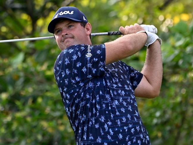 This handout photo taken and released by the Asian Tour on August 11, 2022, shows Patrick Reed of the US playing a shot during the second round of the International Series Singapore golf tournament at Tanah Merah Country Club in Singapore. (Photo by Paul LAKATOS / Asian Tour / AFP) / -----EDITORS NOTE --- RESTRICTED TO EDITORIAL USE - MANDATORY CREDIT "AFP PHOTO / ASIAN TOUR / PAUL LAKATOS" - NO MARKETING - NO ADVERTISING CAMPAIGNS - DISTRIBUTED AS A SERVICE TO CLIENTS  - NO ARCHIVES