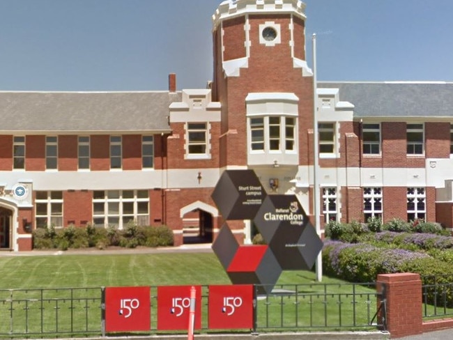 Ballarat Claredon College announced the trial to students recently. Picture: Google Maps