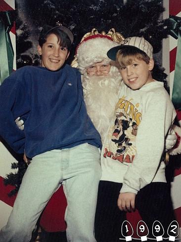 1992 ... Still not too cool for Santa. Picture: Martin Gray 