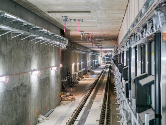 Inside the Metro tunnel. Picture: Metro