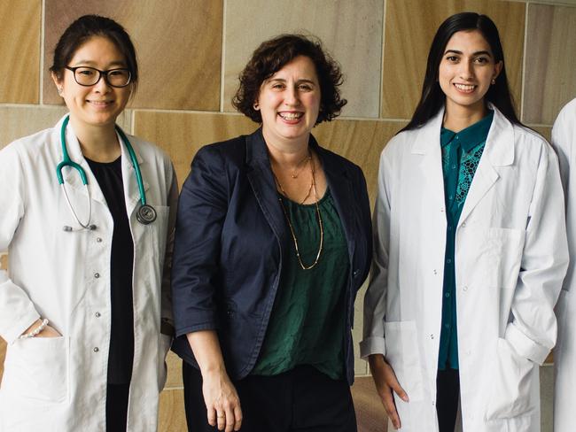 Saleha Khan, Professor Kirsty Forrest, Eileen Truong and Sebastien Chin