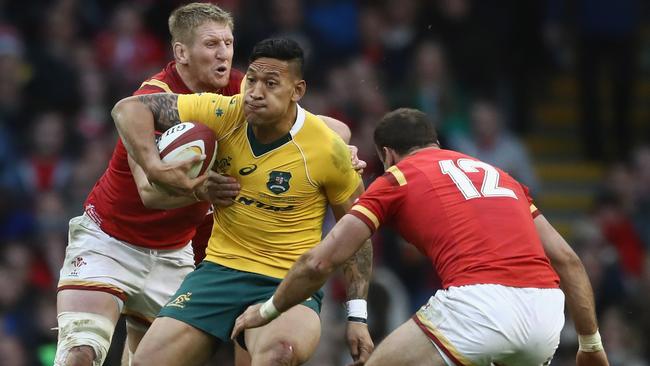 Israel Folau had an excellent game against the Welsh.