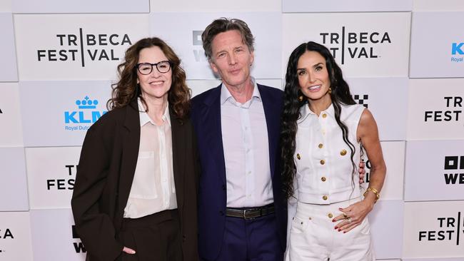 Ally Sheedy, Andrew McCarthy and Demi Moore attend the Brats premiere in New York last week. Picture: Getty Images