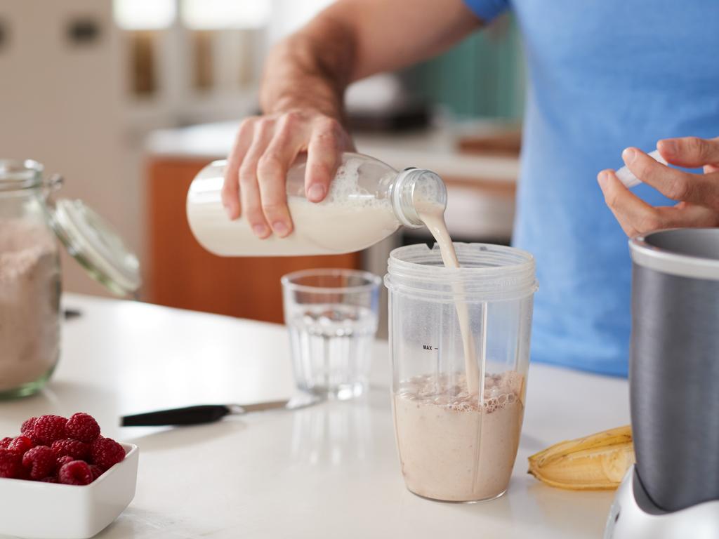 Protein shakes and bars often hide a dirty secret – the sugar content. Picture: iStock