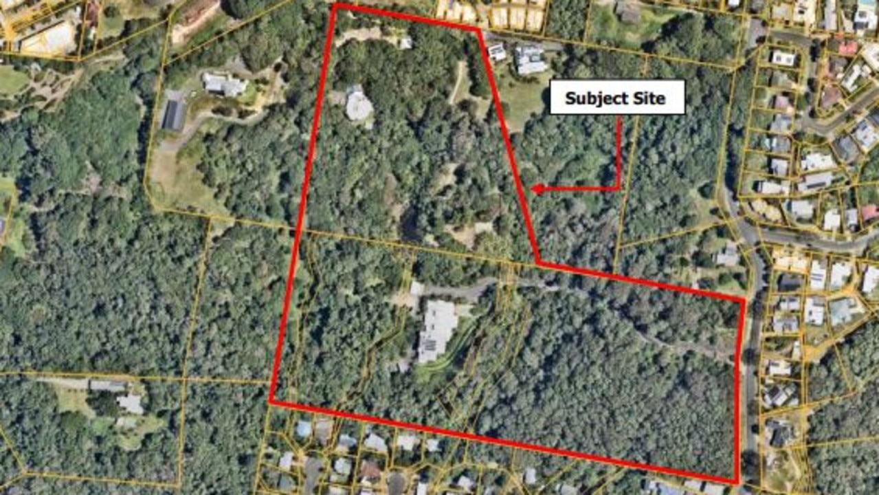 The development application shows the proposed location for the new residential care facility.