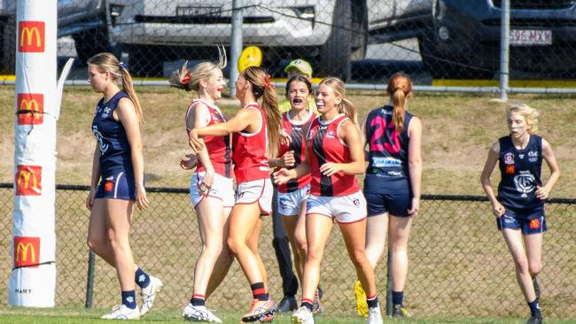 Action from the Tweed Coolangatta v Victoria Point under 17 girls grand final.