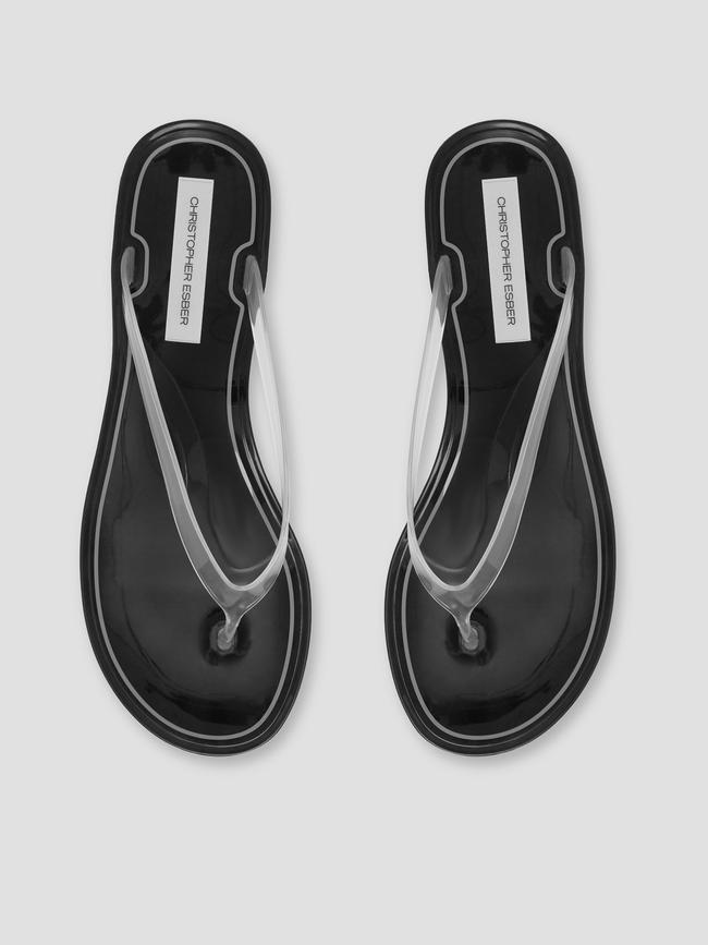 Christopher Esber's 'Jo' flip flops have become a bestseller for the brand.