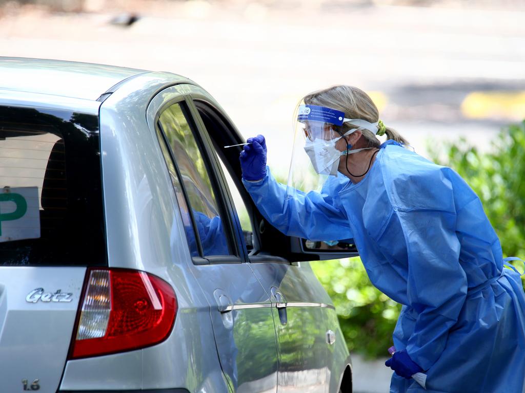 Covid testing locations around Brisbane in December 2021 during the peak of the pandemic. Pictures David Clark