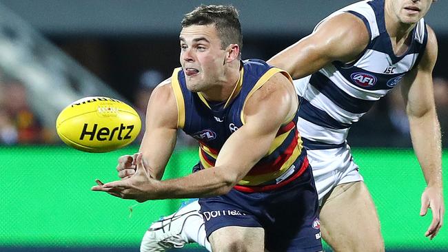 Brad Crouch is expected to stay at Adelaide. Picture: Sarah Reed