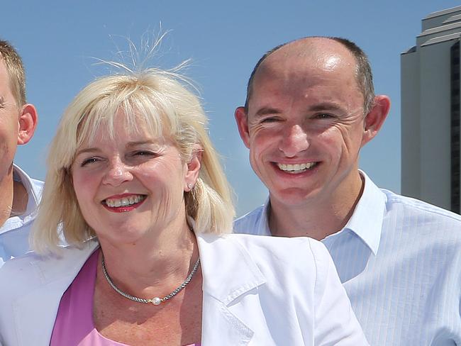 LNP winners "on top of the world" after Saturday's result. Karen Andrews (McPherson), Steve Ciobo (Moncrieff), Bert van Manen (Forde), Karen Andrews (McPherson) and Stuart Robert (Fadden) keep an eye on the coast from the Seacrest building in Surfers Paradise.