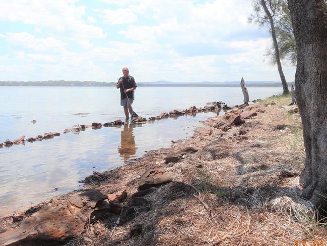 A rock pool built by John LeMaire and his granddaughter has not been declared a historic Aboriginal fish trap