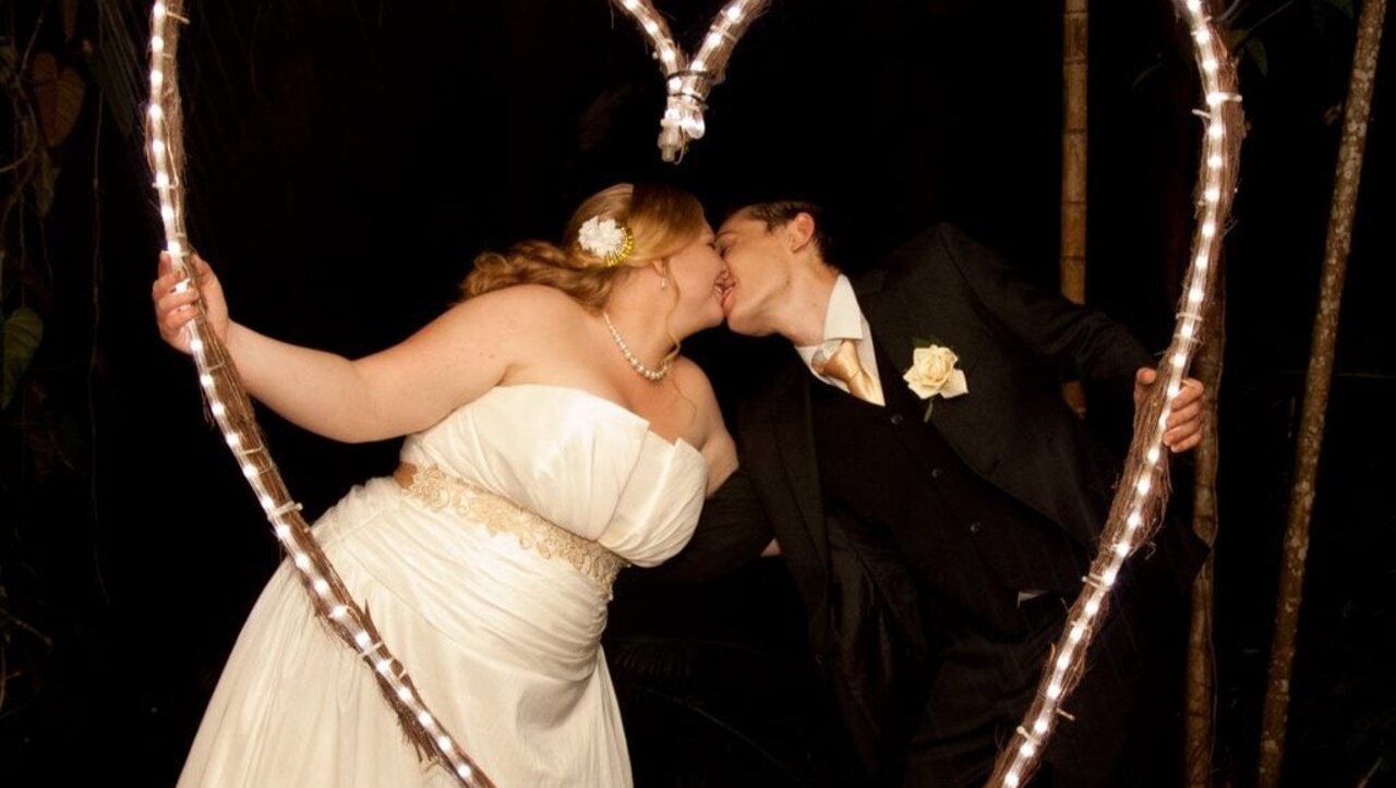 Alan and Amy on their wedding day. Picture: Supplied