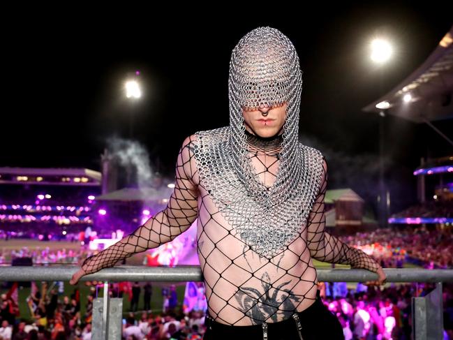 This mesh outfit was striking. Picture: Brendon Thorne/Getty Images