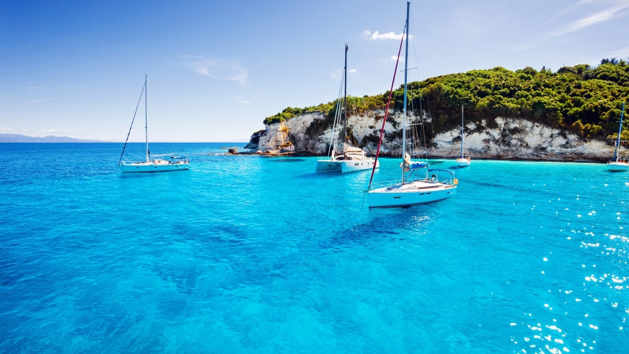 sailboats greek islands