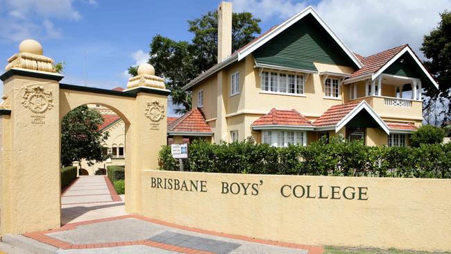 Brisbane Boys’ College in Toowong was founded in 1902 and has more than 1500 students. Picture: Chris McCormack.
