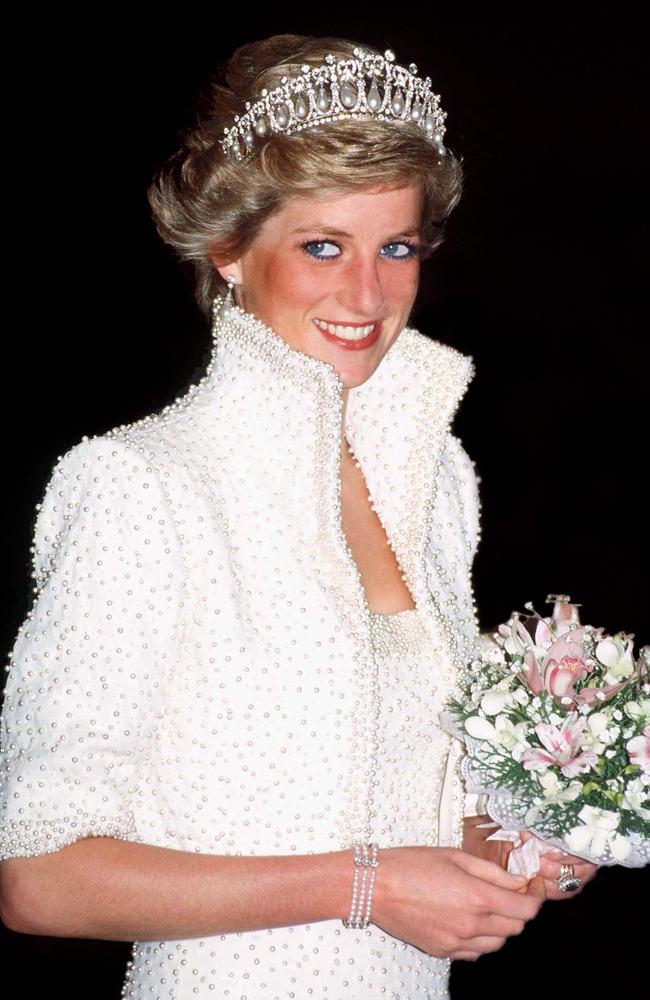 The Princess Of Wales wearing the Cambridge Lover’s Knot. Picture: Getty Images