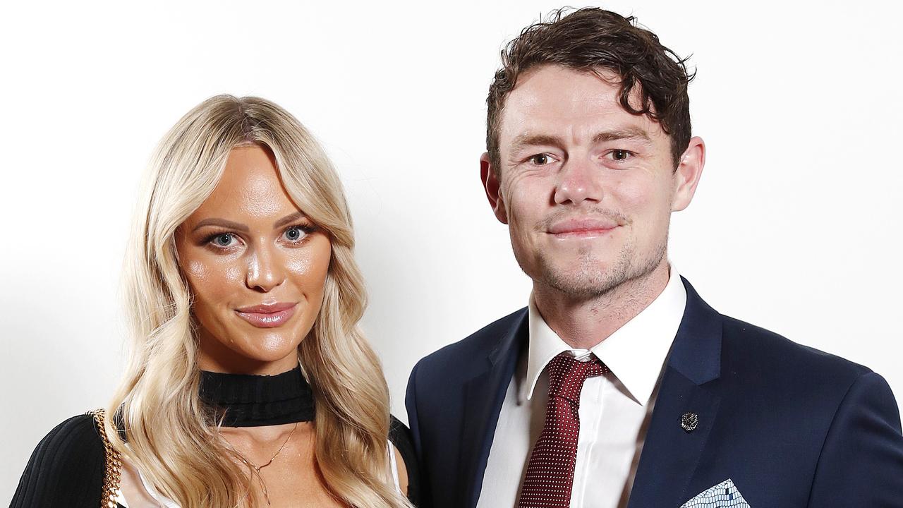 Lachie Neale, with wife Jules, says he will never apologise for trying to do what is best by his family.