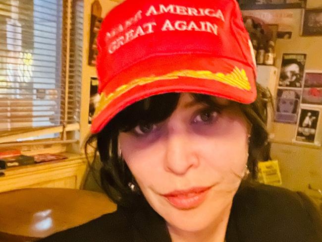 Musician Hayley Mary wears a MAGA cap Picture: Instagram