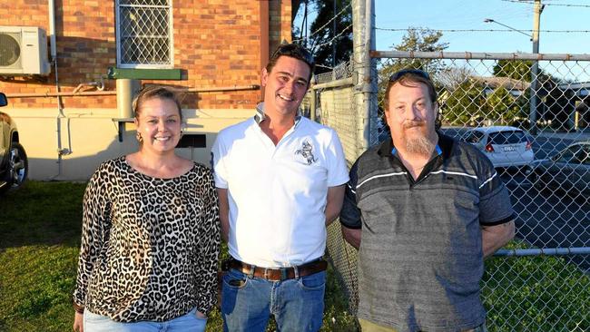 Laura Parr, Greg Parr and David Banks. Picture: Troy Jegers