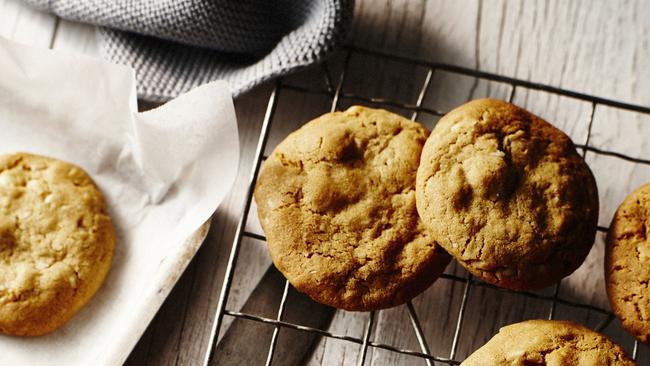 Macadamia ginger biscuits.