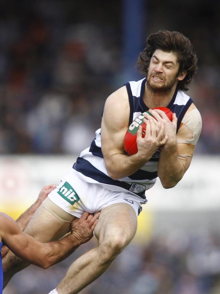 Ex-Geelong player Max Rooke claimed he suffered at least 23 head knocks during his career.