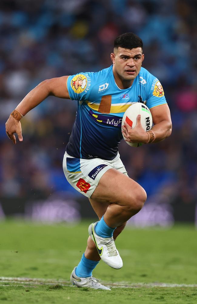 David Fifita would be a welcome return for the Titans - if he plays. Picture: Getty Images