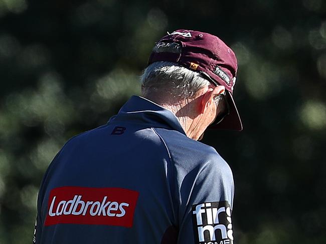 Coach Wayne Bennett, Brisbane Broncos training, Red Hill. Photographer: Liam Kidston.