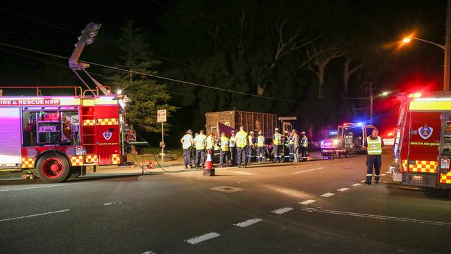 Emergency services were called to the scene at 4am. Picture: Damian Hofman