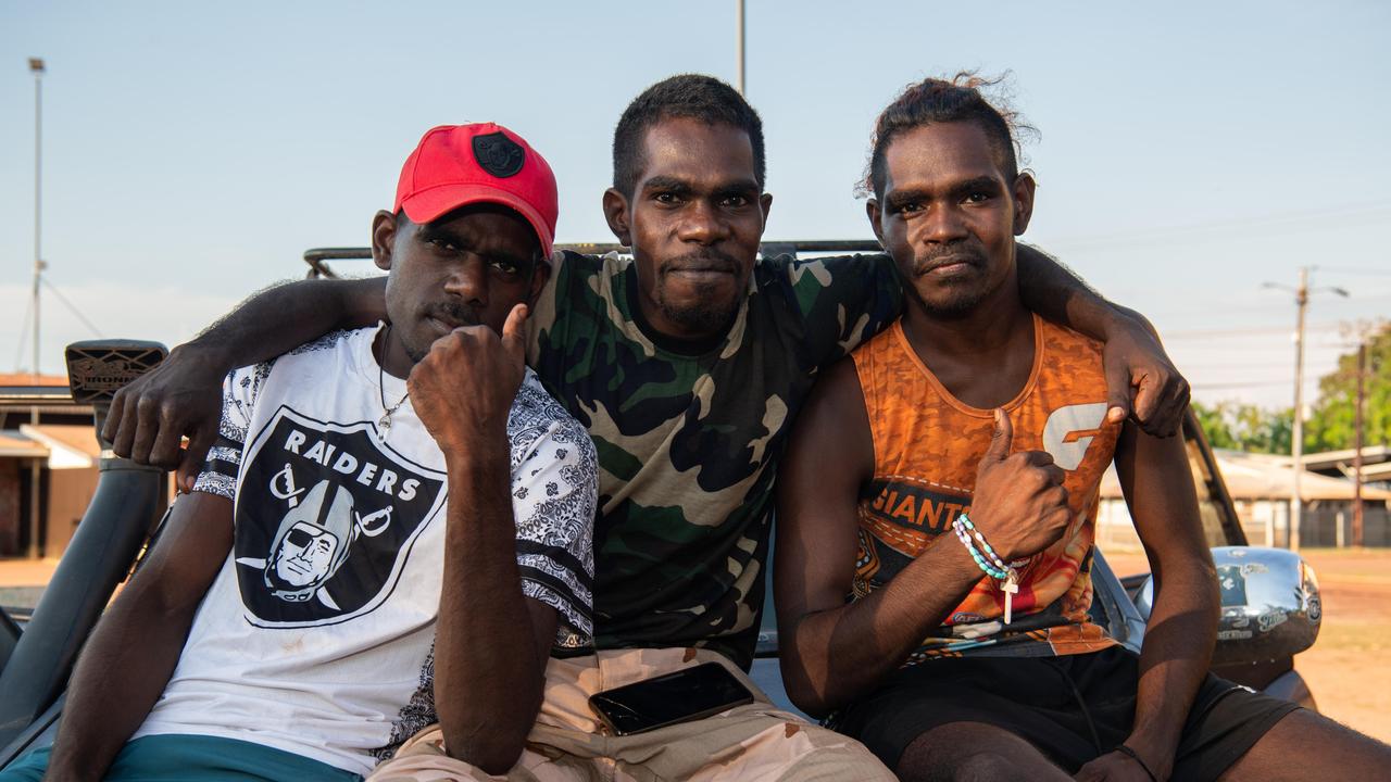 Dino, Rodney and Michael. Picture: Pema Tamang Pakhrin