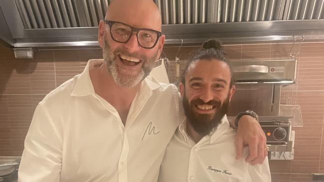 Alessandro Pavoni with his Chef Giuseppe Fuzio. Picture: supplied.