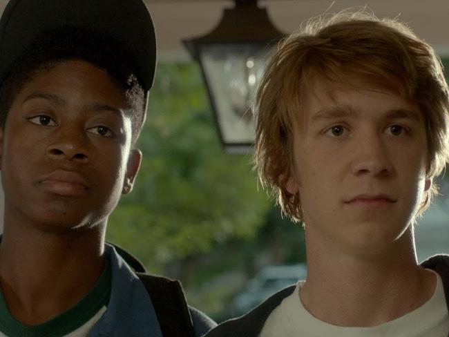 RJ Cyler plays Earl and Thomas Mann as Greg in a scene from Me and Earl and the Dying Girl. Picture: Fox Searchlight Pictures / Twentieth Century Fox Film Corporation